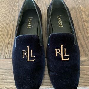 Ralph Lauren Women’s Black Velvet Loafers